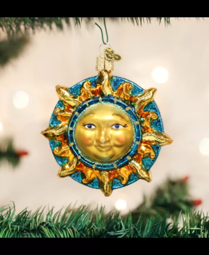 Fanciful Sun, Mouth Blown Glass Ornament | Noel Eternel Shop