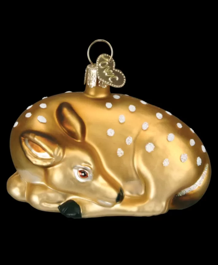 Fawn, Mouth Blown Glass Ornament | Noel Eternel Sale