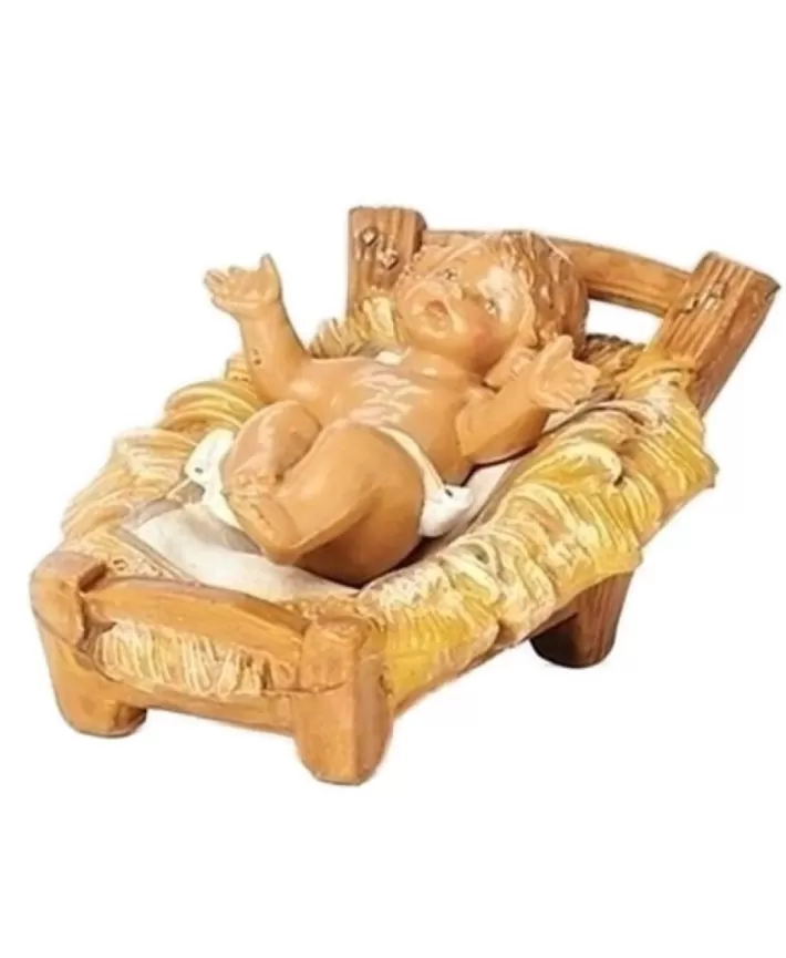 Fontanini 5" Classic Nativity Baby Jesus With Manger 72513 | Noel Eternel Clearance