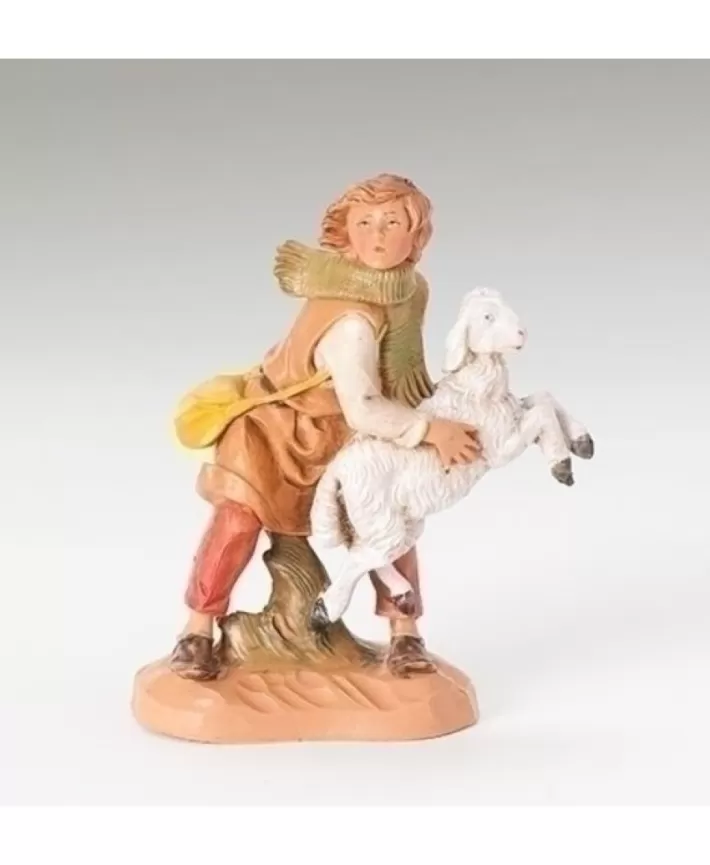 Fontanini 5" Heirloom Nativity Aaron With Sheep | Noel Eternel Sale