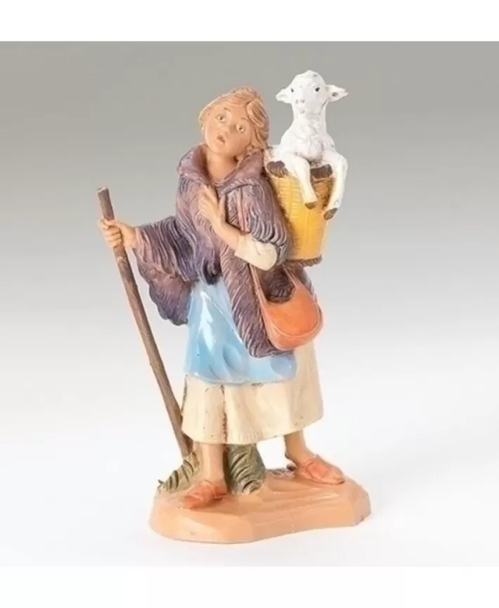 Fontanini 5" Heirloom Nativity Miriam With Basket | Noel Eternel Sale