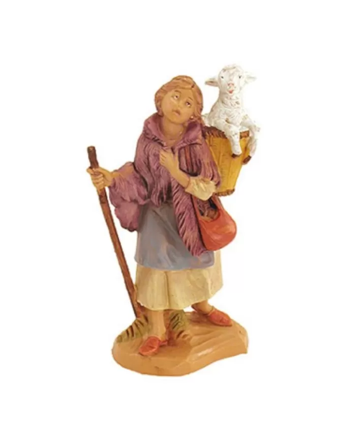 Fontanini 5" Heirloom Nativity Miriam With Basket | Noel Eternel Sale