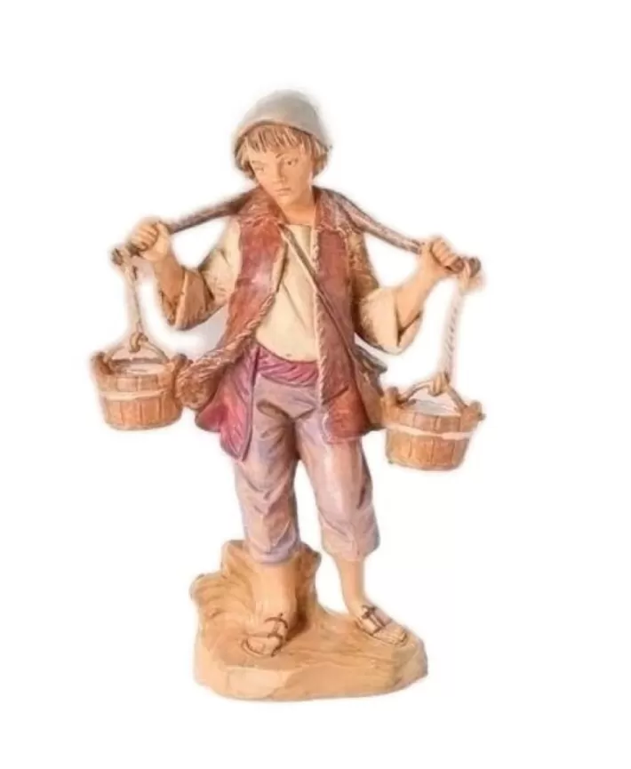 Fontanini 5" Heirloom Nativity Noah With Water Buckets | Noel Eternel Store