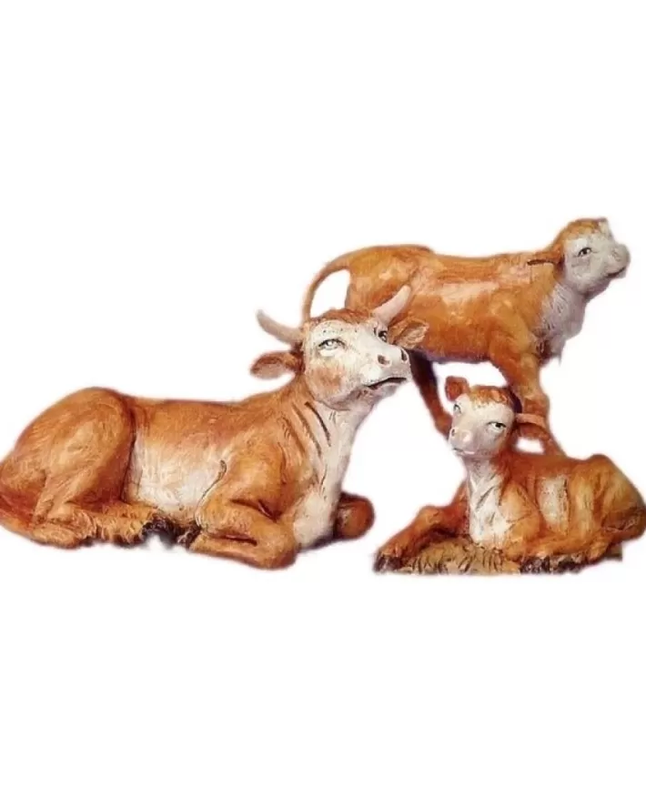 Fontanini 5" Heirloom Nativity Ox Family 3 Pc. Set | Noel Eternel Sale