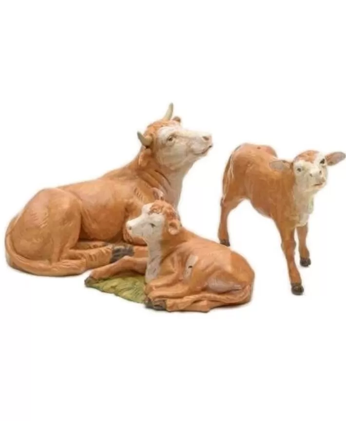 Fontanini 5" Heirloom Nativity Ox Family 3 Pc. Set | Noel Eternel Sale