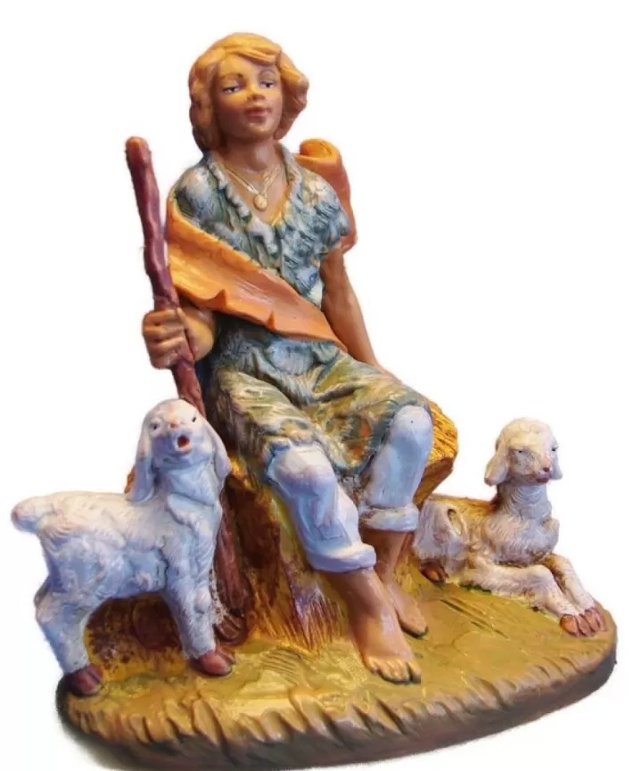 Fontanini 5" Heirloom Nativity Peter, Boy With Sheep | Noel Eternel Store