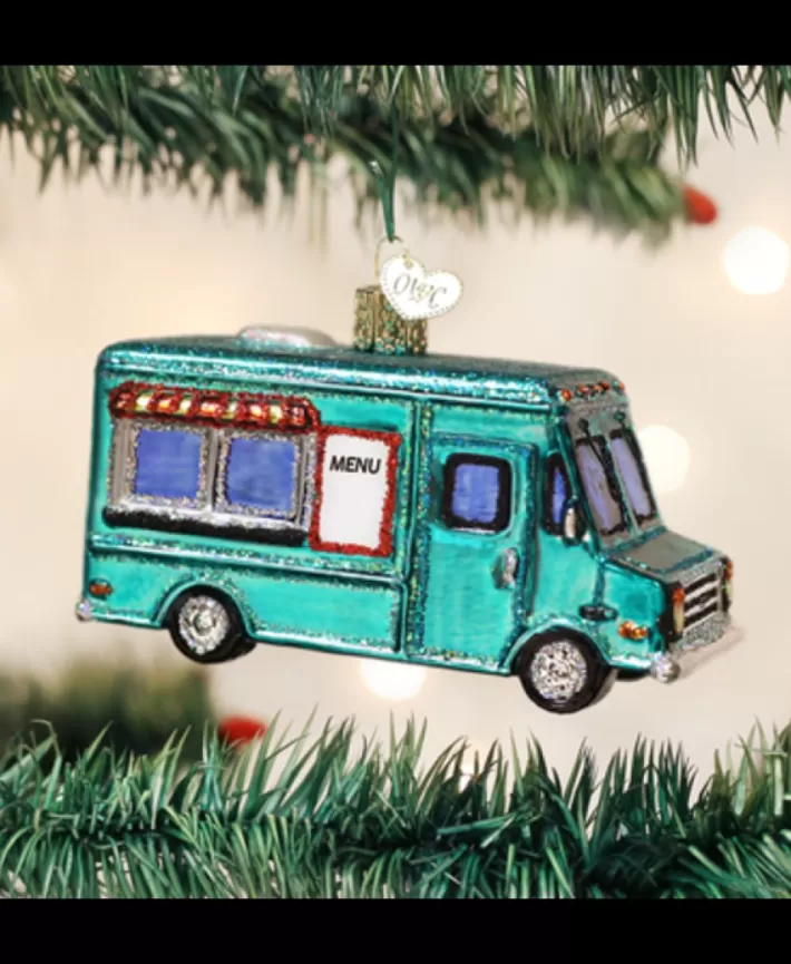 Food Truck Mouth Blown Glass Ornament | Noel Eternel Hot