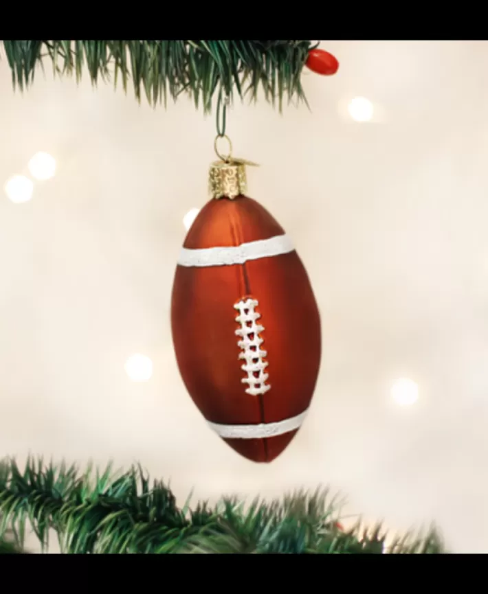 Football Mouth Blown Glass Ornament | Noel Eternel Discount