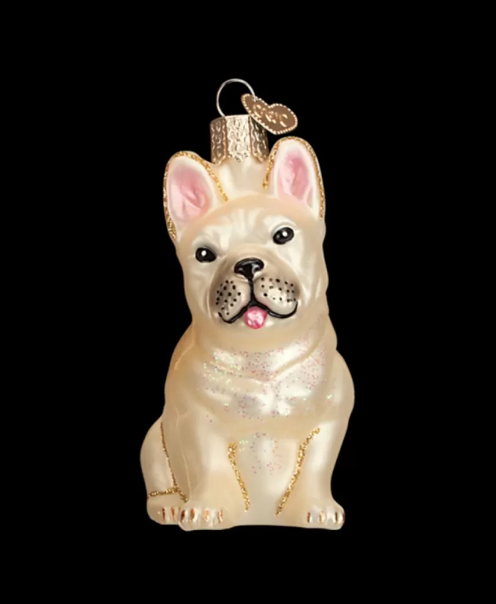 French Bulldog Mouth Blown Glass Ornament | Noel Eternel Best