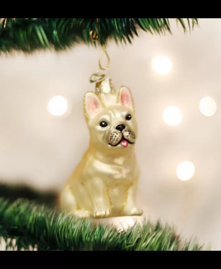 French Bulldog Mouth Blown Glass Ornament | Noel Eternel Best