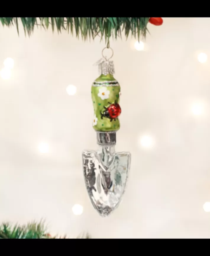 Garden Trowel, Mouth Blown Glass Ornament | Noel Eternel Shop