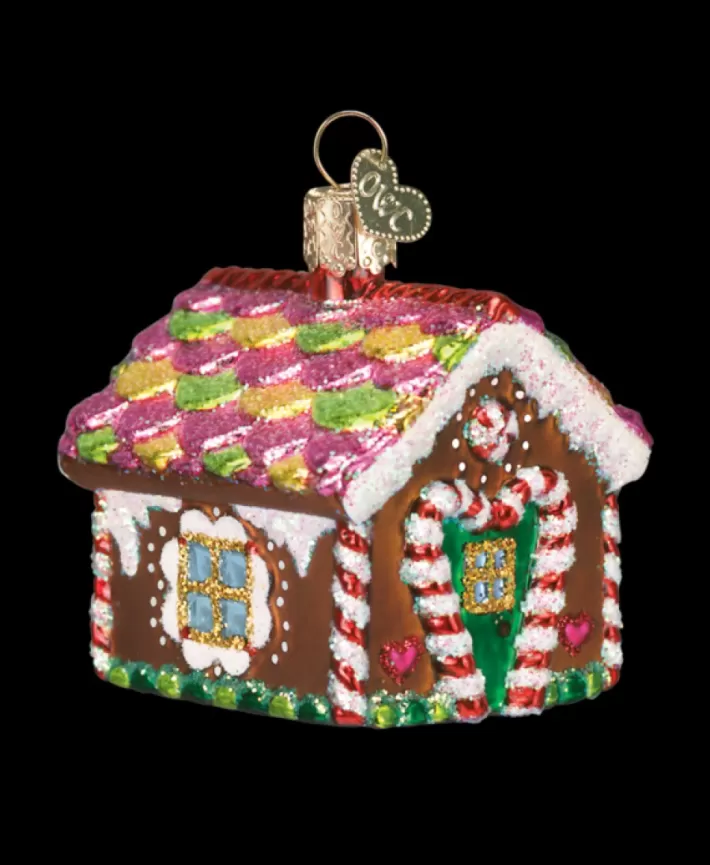 Gingerbread House, Mouth Blown Glass Ornament | Noel Eternel Shop