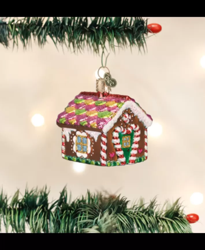 Gingerbread House, Mouth Blown Glass Ornament | Noel Eternel Shop