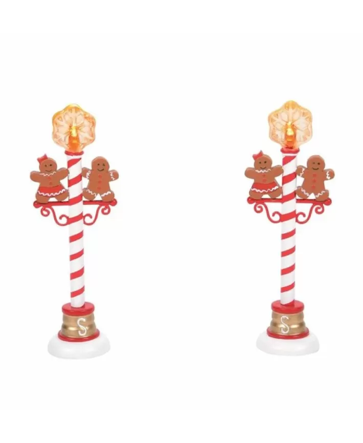 Gingerbread Street Lights - Village Accessories | Noel Eternel Store