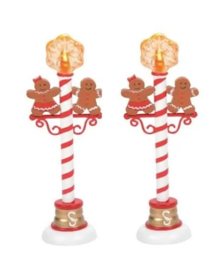 Gingerbread Street Lights - Village Accessories | Noel Eternel Store