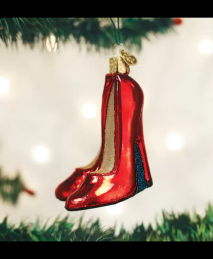 Glamour Heels Mouth Blown Glass Ornament | Noel Eternel Flash Sale