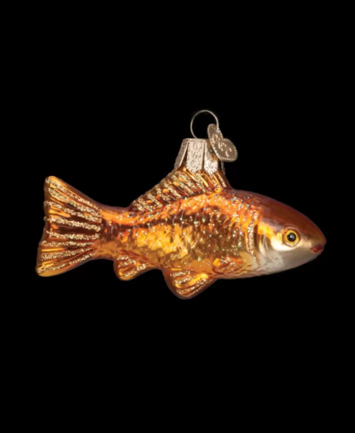 Goldfish, Mouth Blown Glass Ornament | Noel Eternel Shop