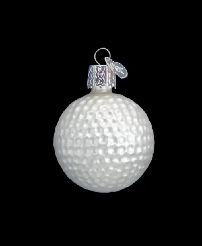 Golf Ball, Mouth Blown Glass Ornament | Noel Eternel Sale