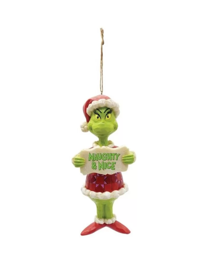 Grinch Naughty/Nice Ornament - Grinch By Jim Shore | Noel Eternel New