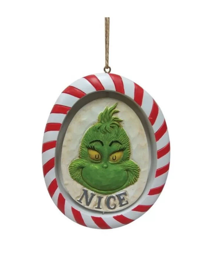 Grinch Rotating Naughty/Nice Ornament | Noel Eternel New