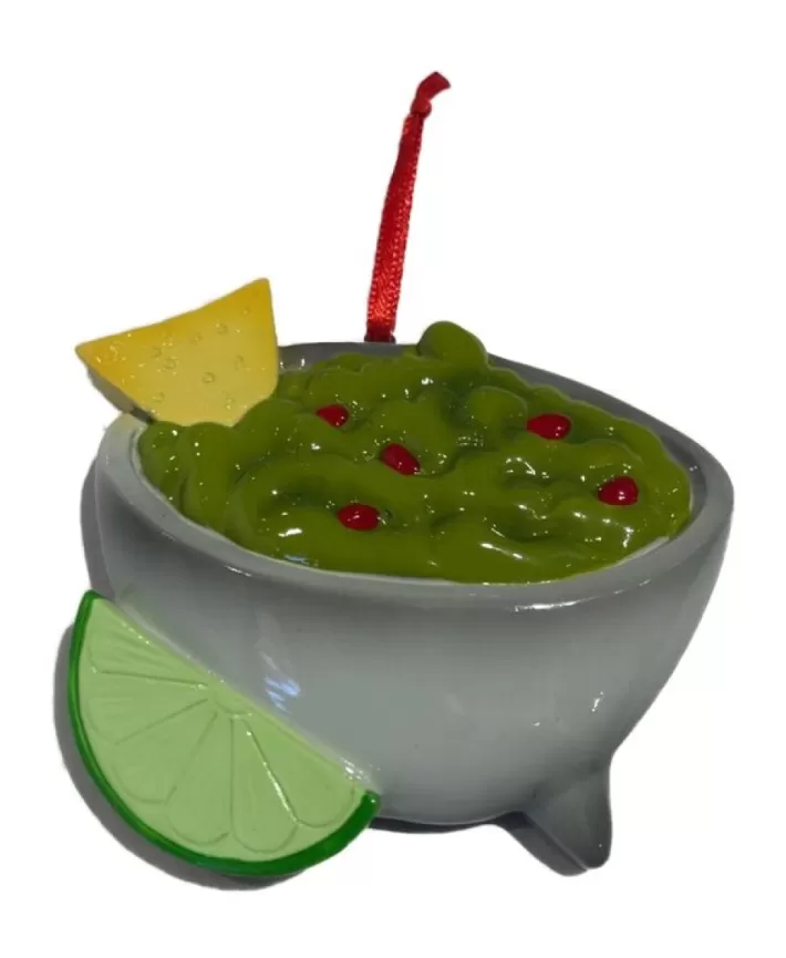 Guacamole Bol Flat Ornament Approx 3"H | Noel Eternel Flash Sale