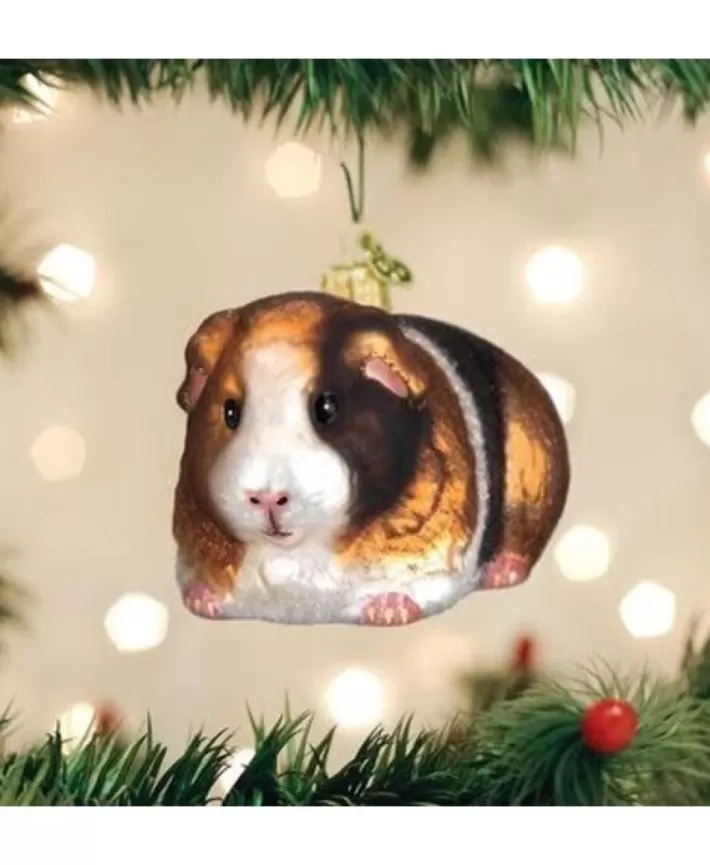 Guinea Pig, Mouth Blown Glass Ornament | Noel Eternel Clearance