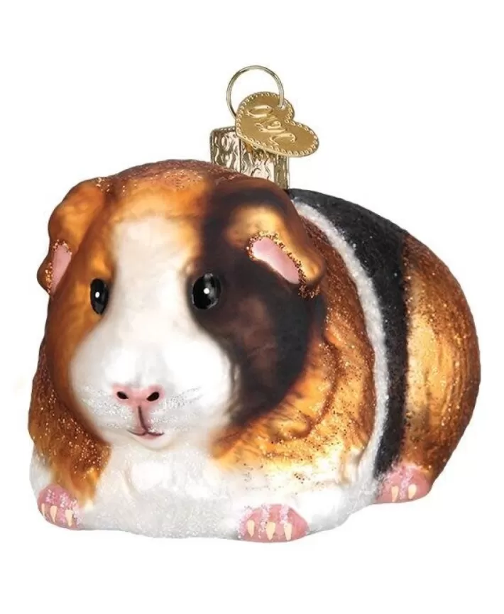 Guinea Pig, Mouth Blown Glass Ornament | Noel Eternel Clearance