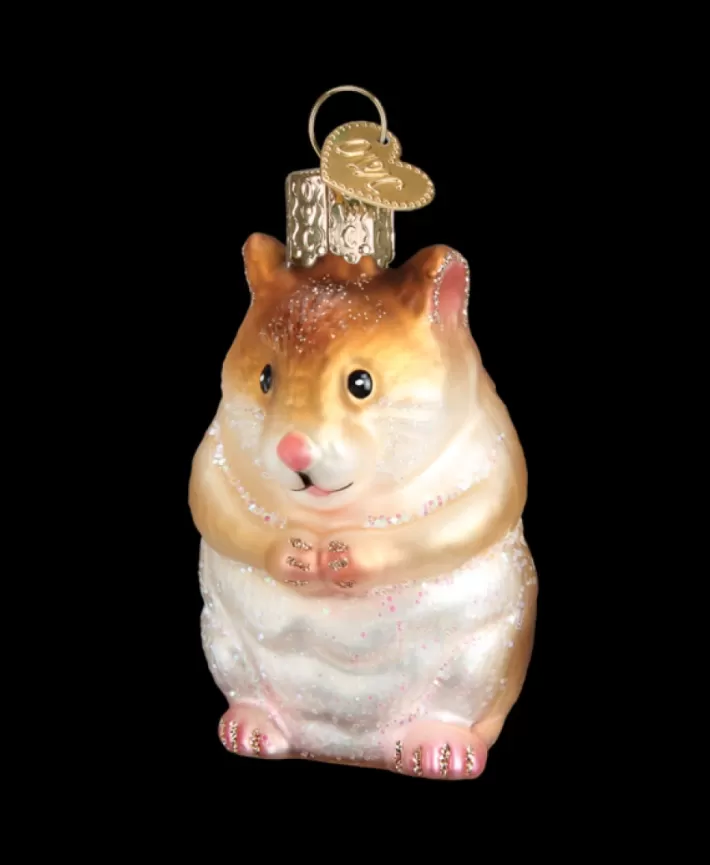 Hamster, Mouth Blown Glass Ornament | Noel Eternel Hot