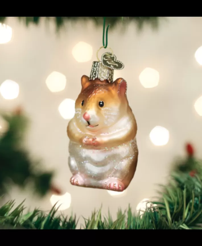 Hamster, Mouth Blown Glass Ornament | Noel Eternel Hot