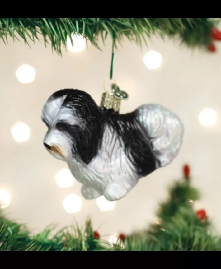 Havanese Dog, Mouth Blown Glass Ornament | Noel Eternel Clearance