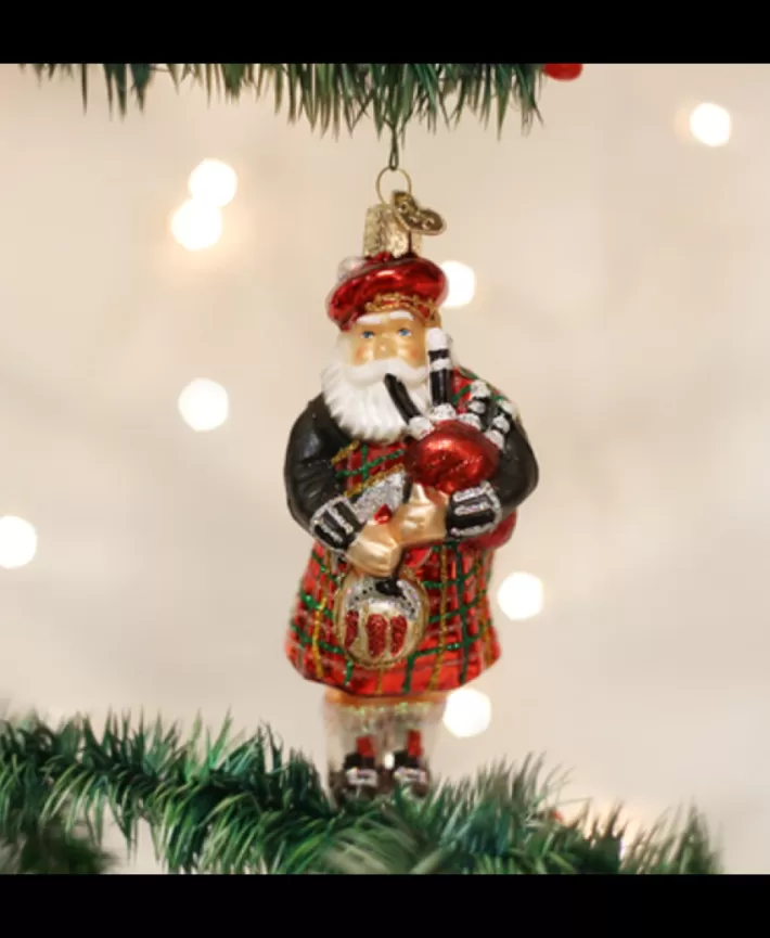 Highland Santa, Mouth Blown Glass Ornament | Noel Eternel Best