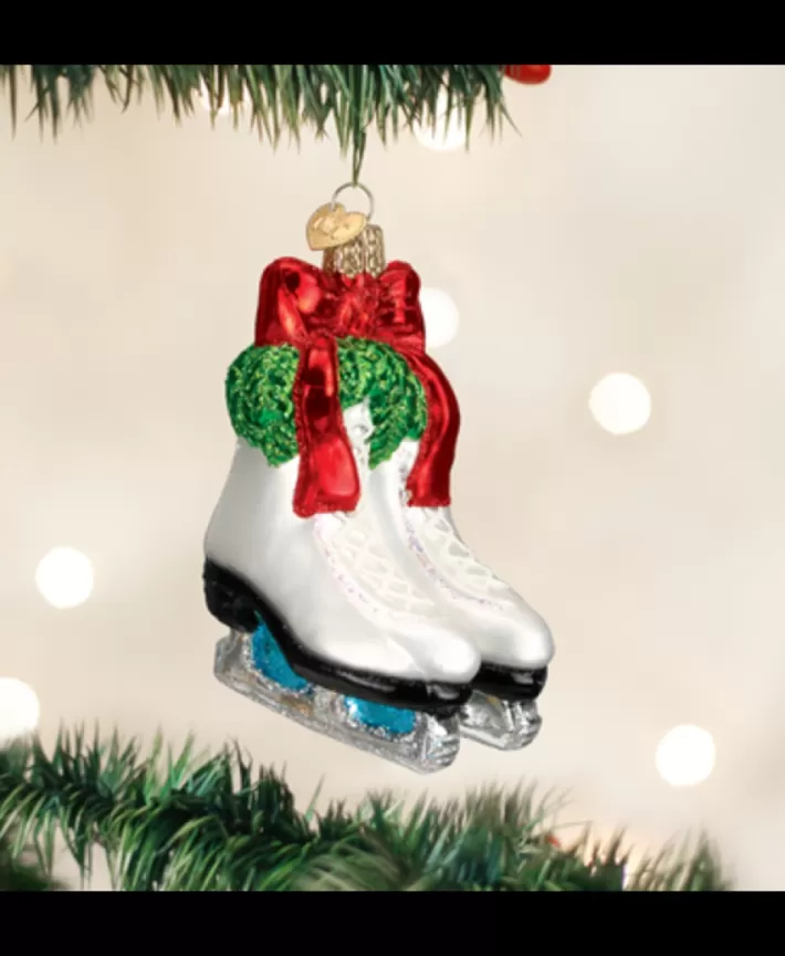 Holiday Skates, Mouth Blown Glass Ornament | Noel Eternel Shop