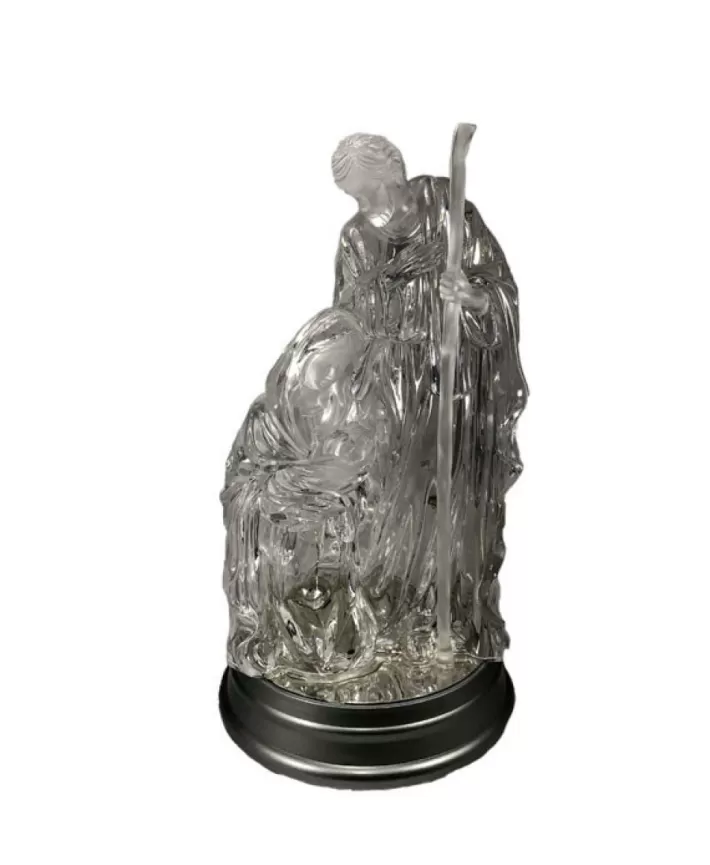 Holy Family Acrylic On Led Lighted Base 11.5'' H | Noel Eternel Cheap