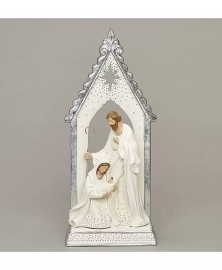 Holy Family Under Silver Arch 12.2"H | Noel Eternel New