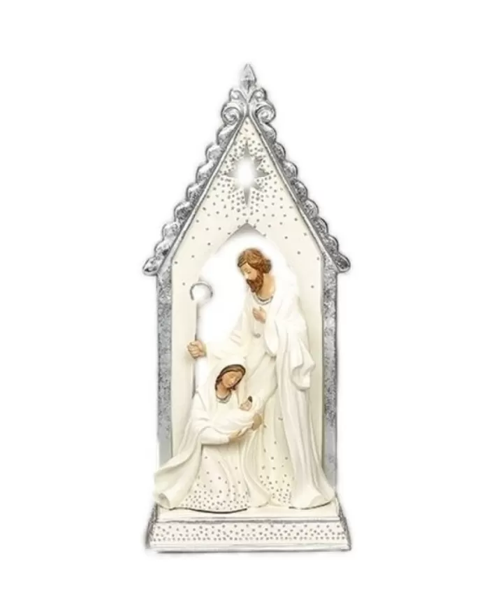 Holy Family Under Silver Arch 12.2"H | Noel Eternel New