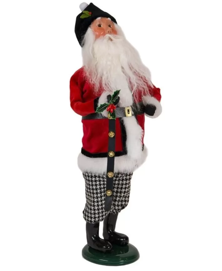 Houndstooth Santa By Byers' Choice | Noel Eternel Sale