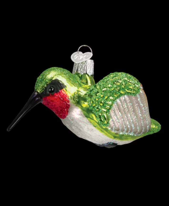 Hummingbird, Mouth Blown Glass Ornament | Noel Eternel Hot