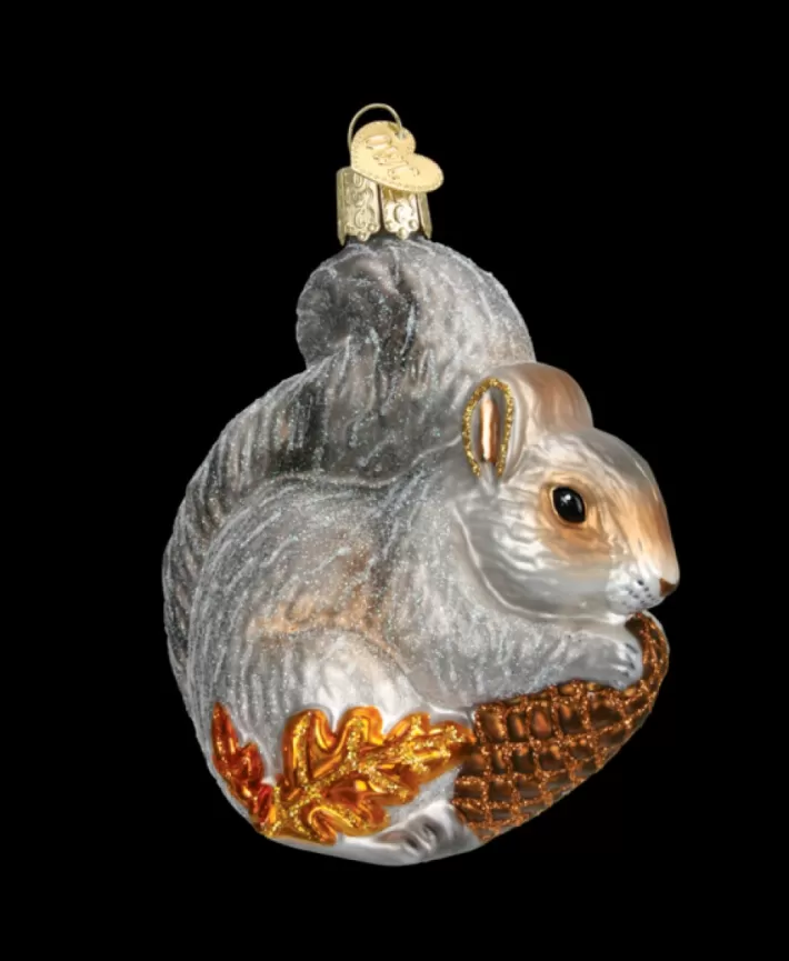 Hungry Squirrel, Mouth Blown Glass Ornament | Noel Eternel Store