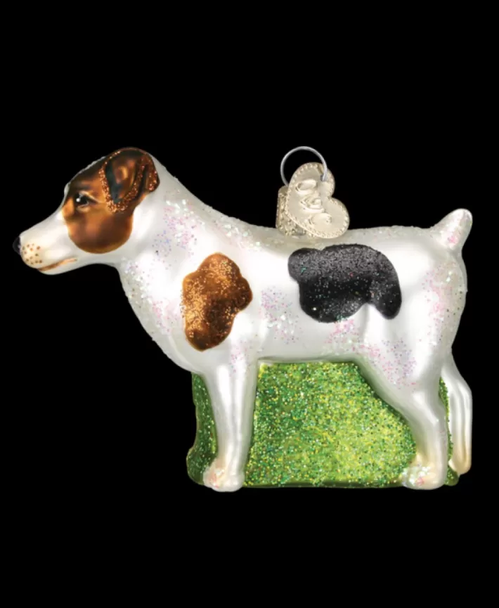 Jack Russell Terrier Dog, Mouth Blown Glass Ornament | Noel Eternel Sale