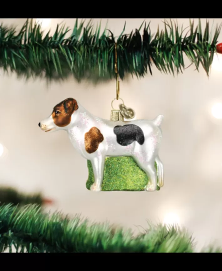 Jack Russell Terrier Dog, Mouth Blown Glass Ornament | Noel Eternel Sale