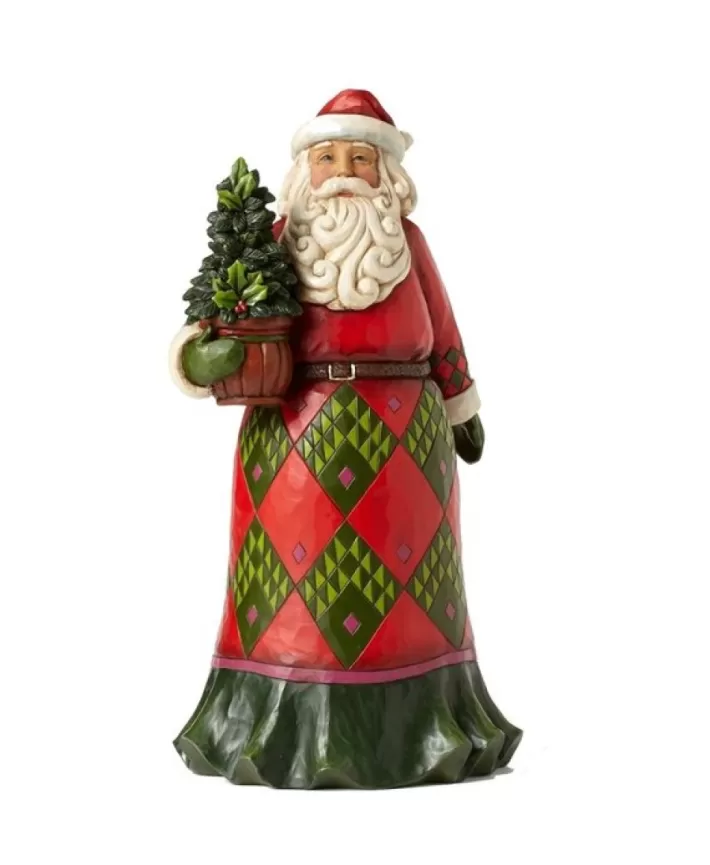 Jim Shore Heartwood Creek Santa With Evergreen | Noel Eternel Best