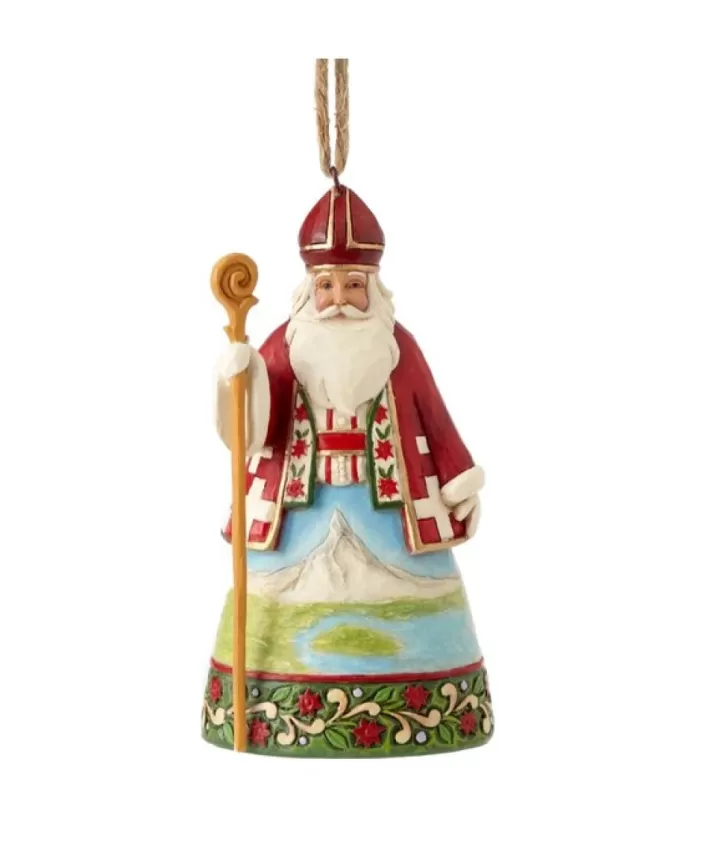 Jim Shore Swiss Santa Ornament | Noel Eternel Outlet