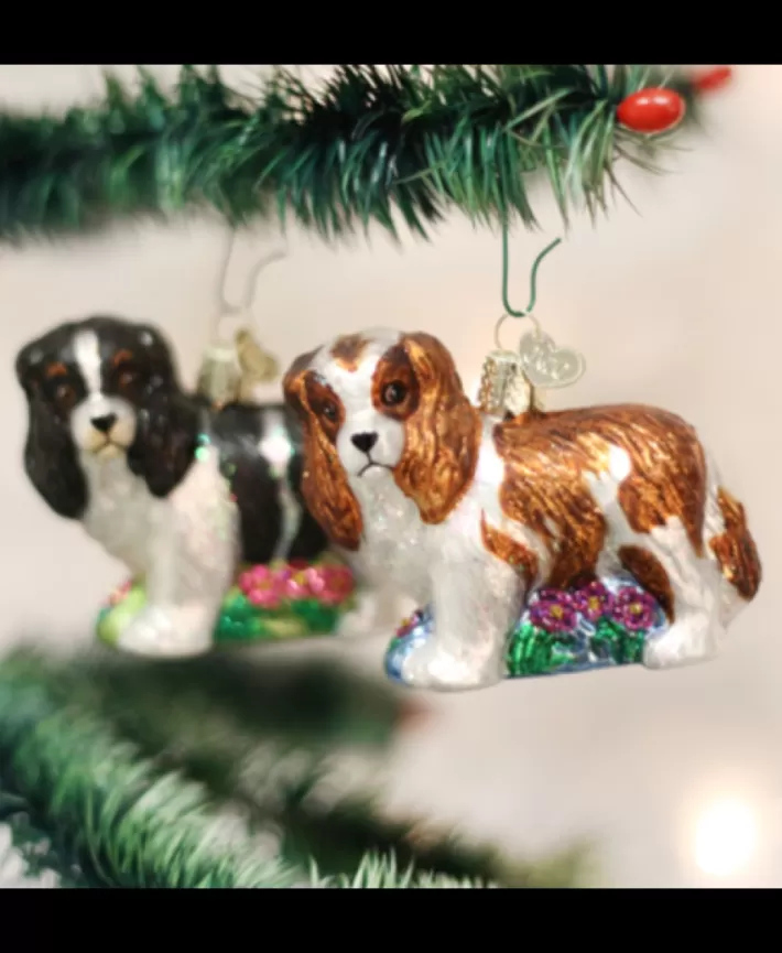 King Charles Spaniel, Mouth Blown Glass Ornament | Noel Eternel Store