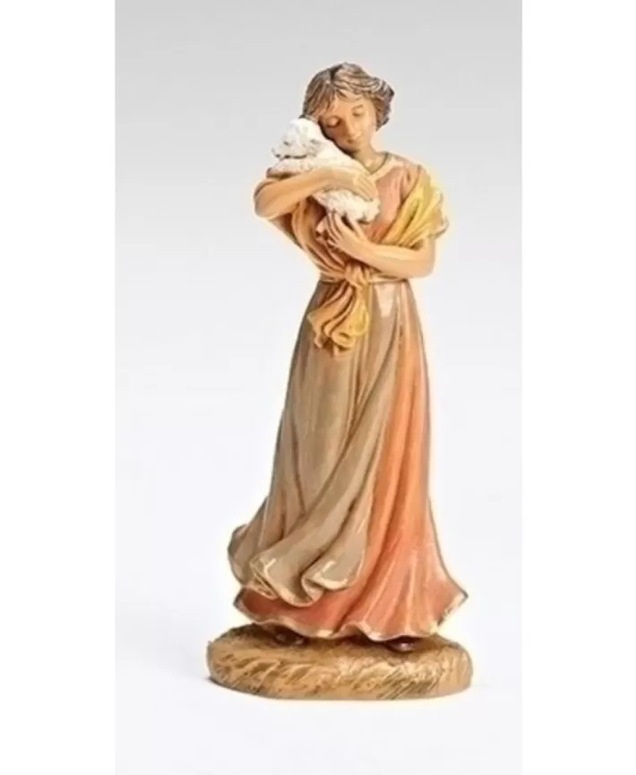 Maia Lady With The Lamb 5" Nativity Fontanini | Noel Eternel Online