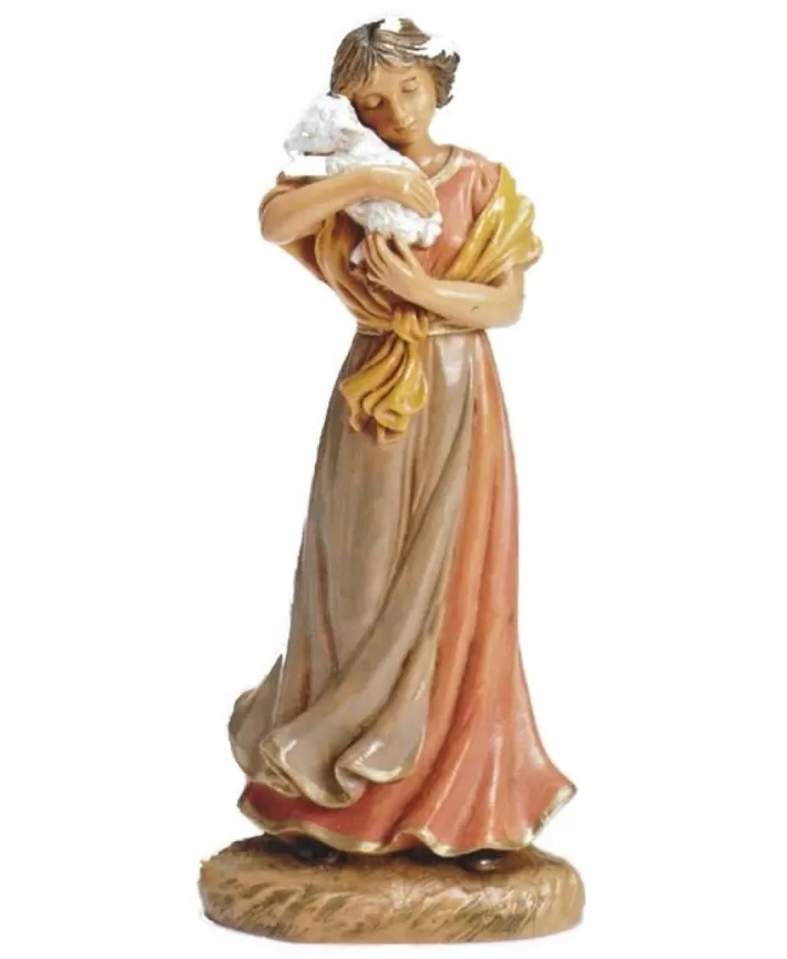 Maia Lady With The Lamb 5" Nativity Fontanini | Noel Eternel Online