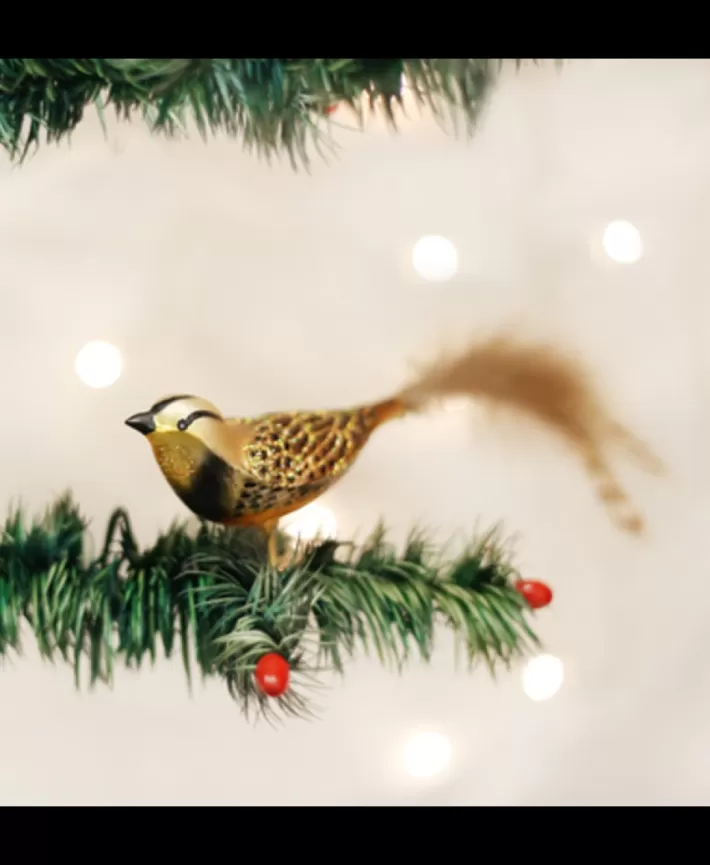 Meadowlark, Mouth Blown Glass Ornament | Noel Eternel Hot