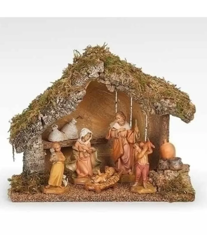 Nativite Avec Etable Ens.5 Figurines 5" | Noel Eternel Outlet