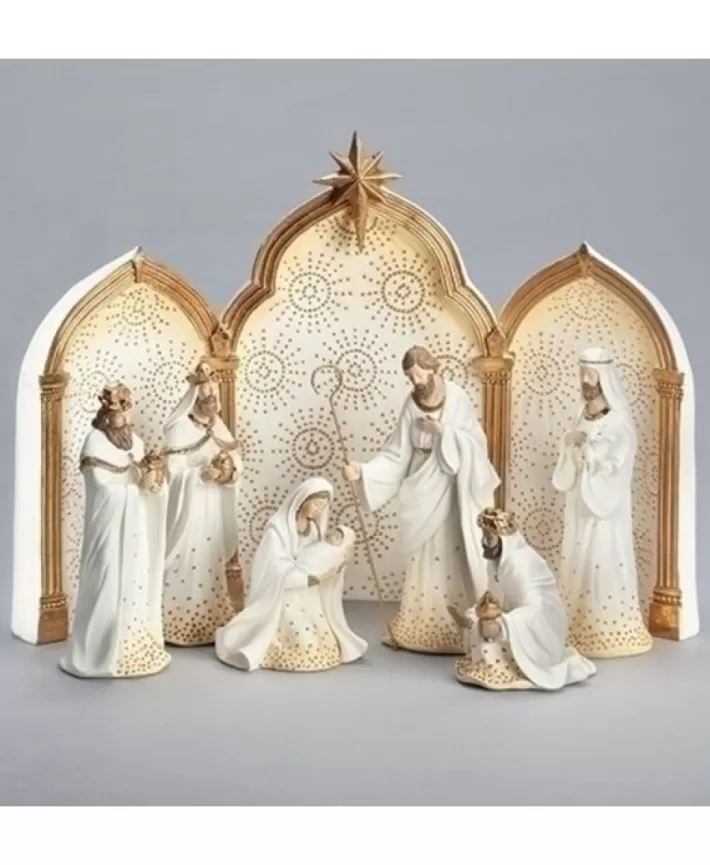 Nativity Triptych 11.25" Set Of 9 | Noel Eternel Best Sale