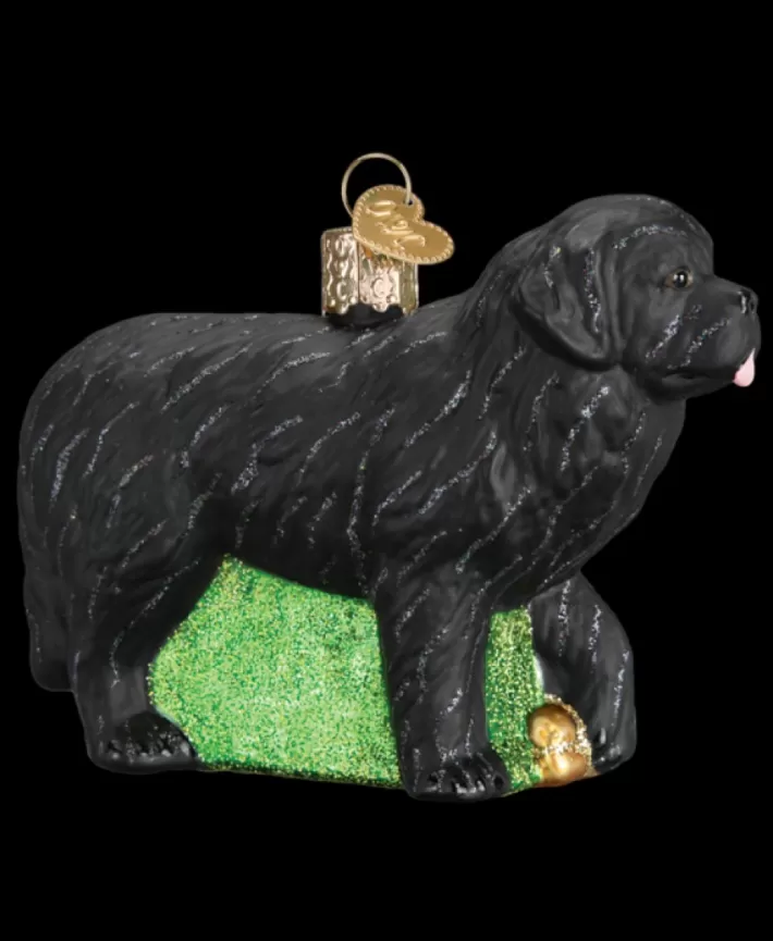 Newfoundland Dog, Mouth Blown Glass Ornament | Noel Eternel Hot