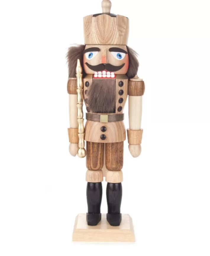 Nutcracker King In Natural Wood - Made In Germany | Noel Eternel Sale